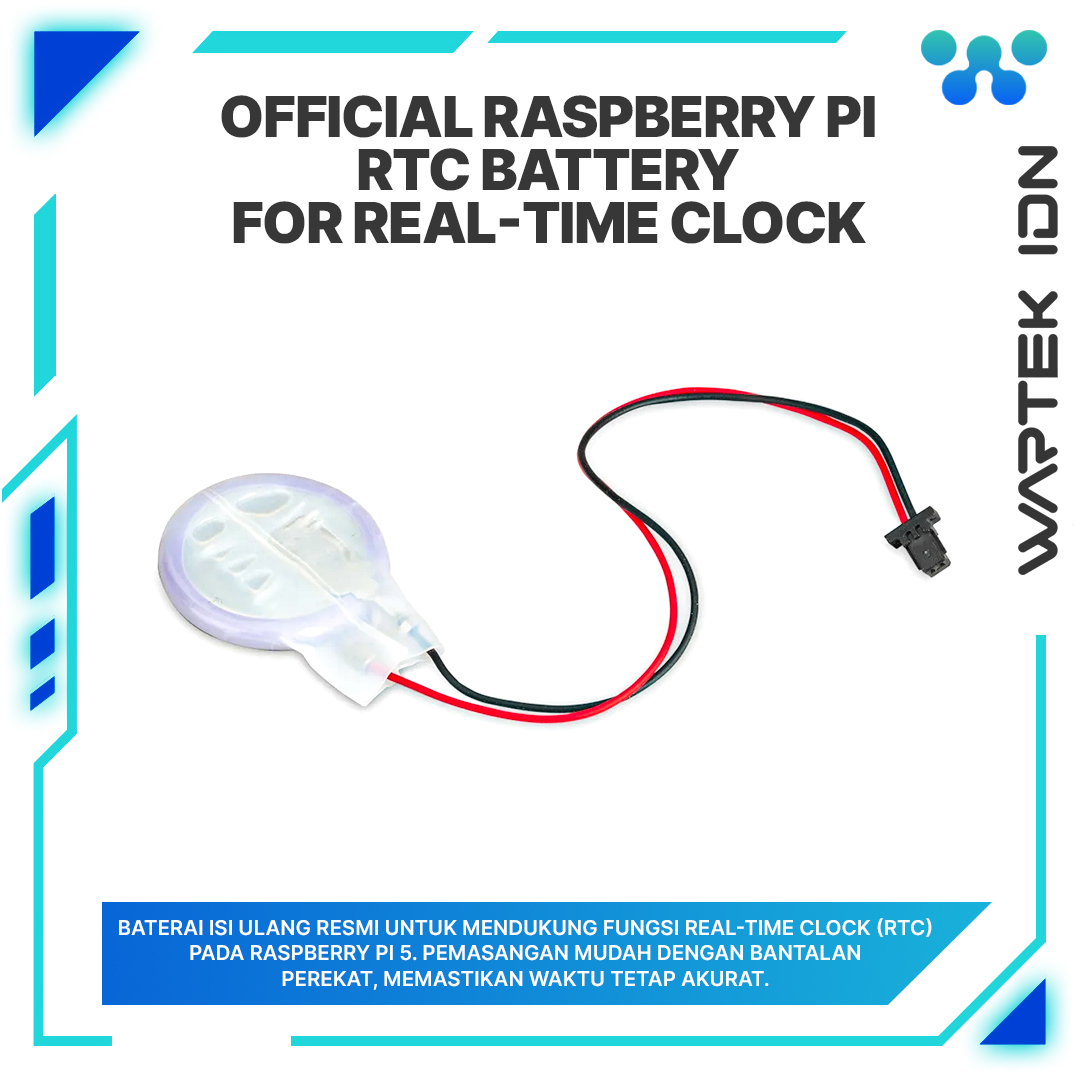 Raspberry Pi RTC Battery - Official Rechargeable ML2020 for Real-Time Clock